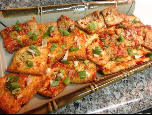 煎豆腐(铁板烧烤味)的做法