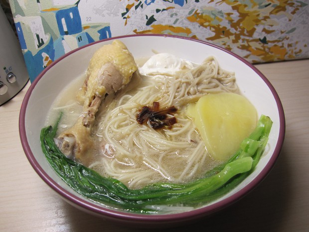 鸡汤火锅面的做法