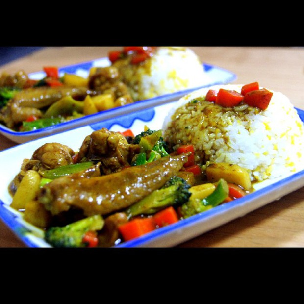 咖喱鸡翅饭(七岁儿童版)的做法