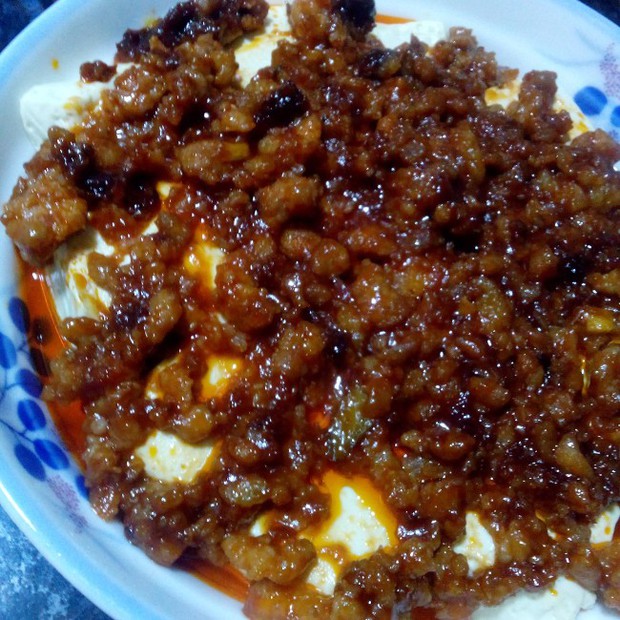 酸甜肉末豆腐的做法