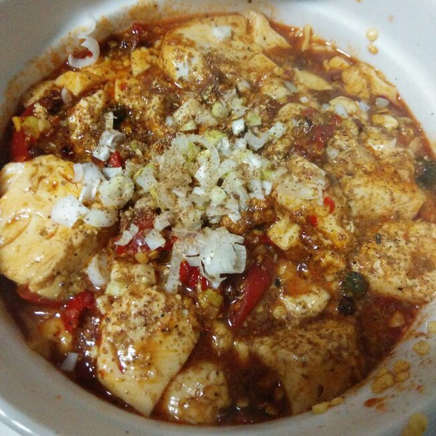 泡椒孜然豆腐(烧烤味)的做法