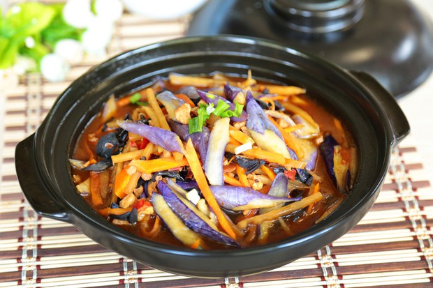 鱼香茄子煲