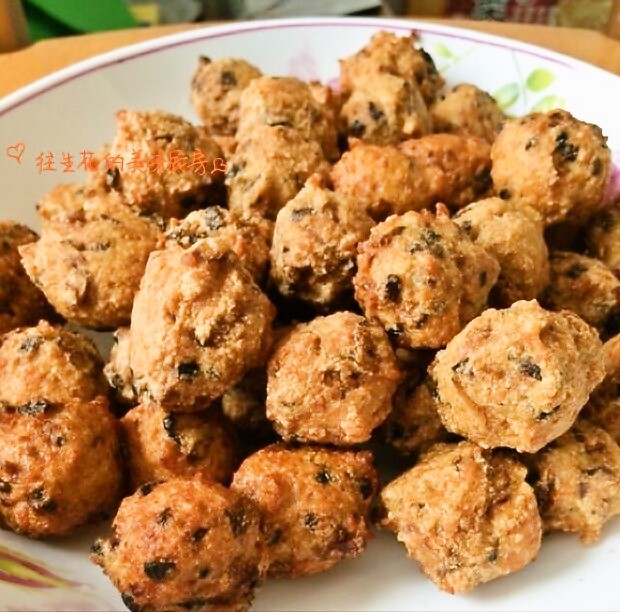 香菇鸡肉豆渣丸子的做法