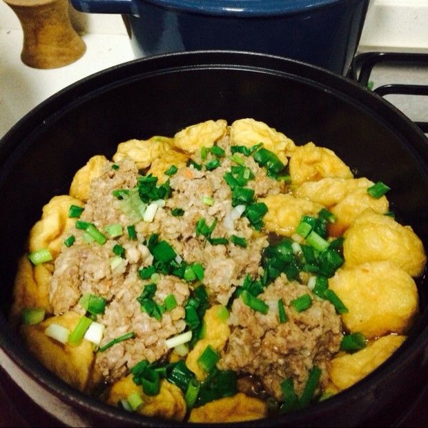超级下饭菜:油豆腐肉饼的做法