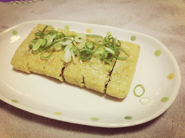 油炸豆腐夹纳豆(納豆の挟み揚げ)的做法