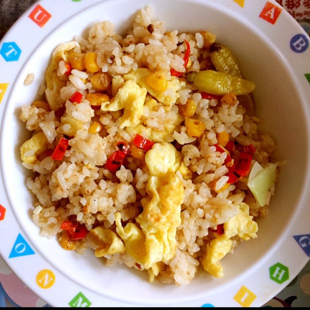 小清新蛋炒饭的做法