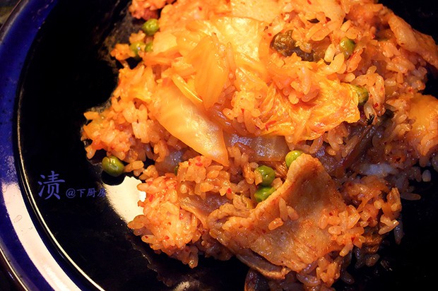 五花肉泡菜炒饭的做法