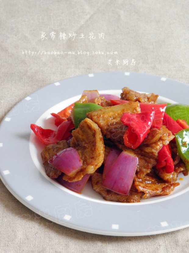 家常辣炒五花肉的做法