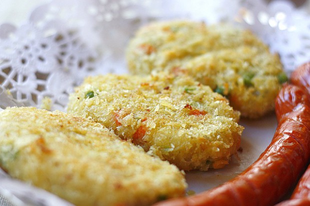 杂菜可乐饼的做法