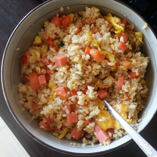简易蛋炒饭的做法