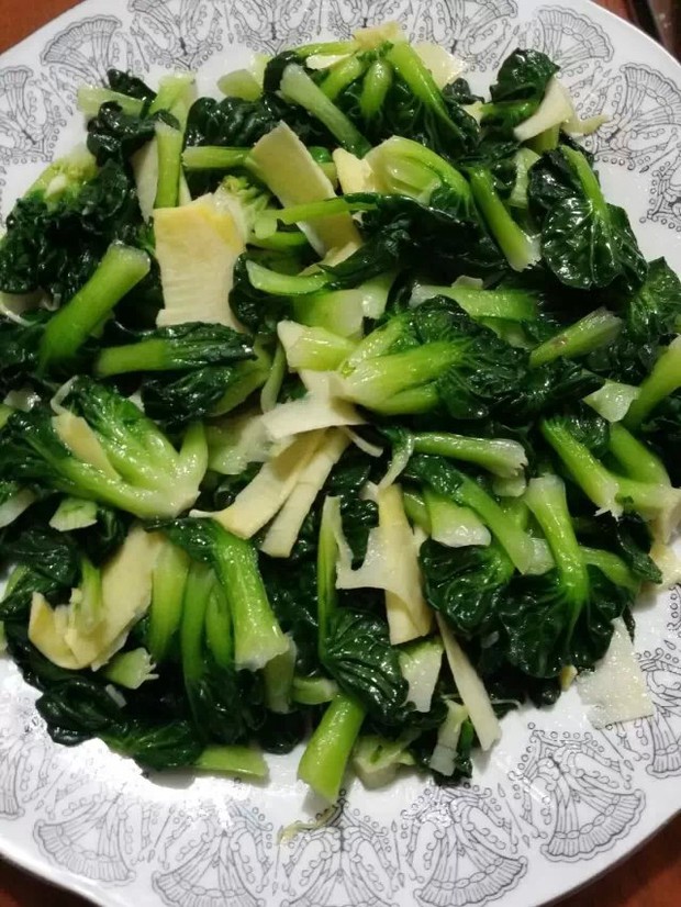 塔菜冬笋(如意菜)的做法