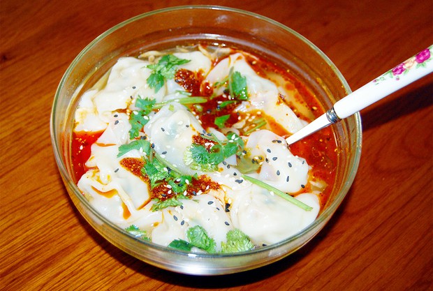 荠菜元宝馄饨的做法