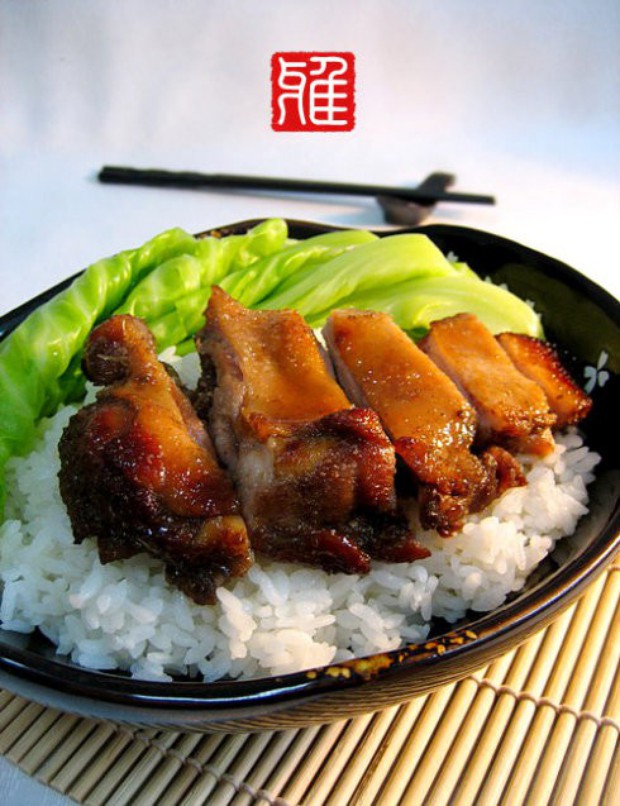 烤鸭腿盖饭的做法