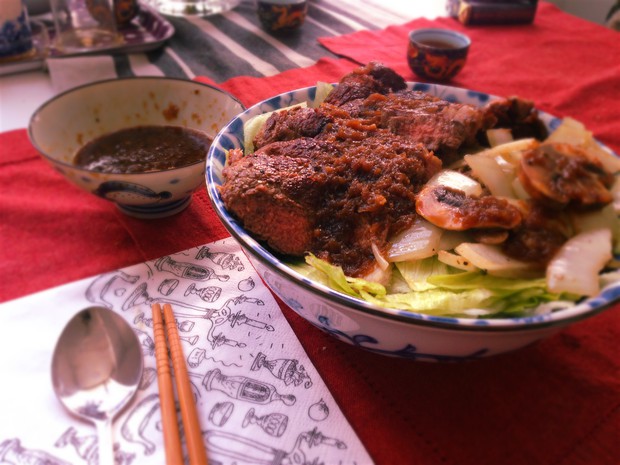 日式和风牛排盖饭的做法