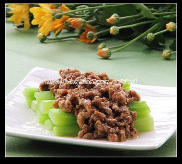 芥兰鸡肉的做法