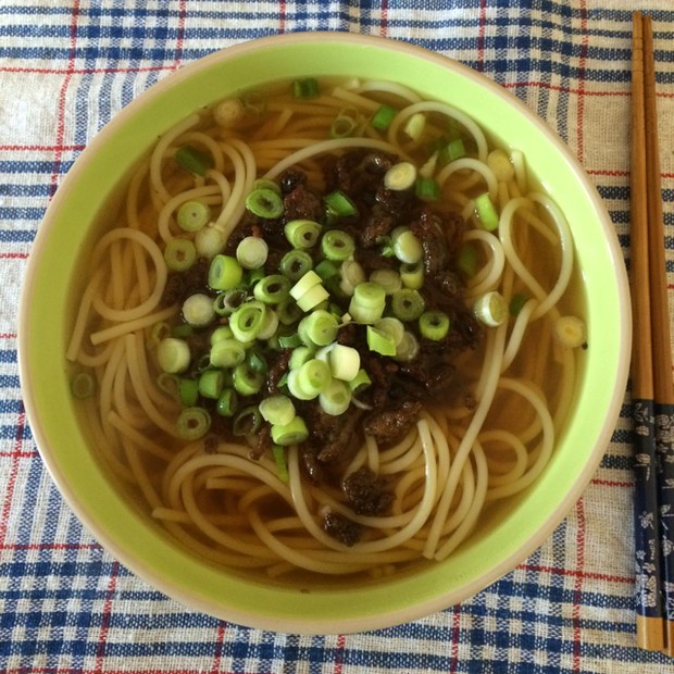 肉末中式汤面的做法