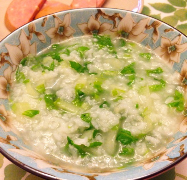 青菜粥的做法