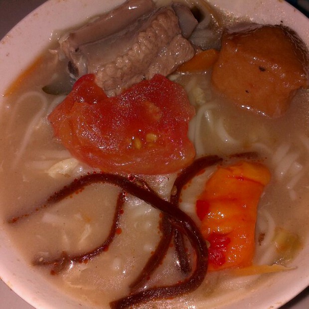 肉汤粉浆糊涂面的做法