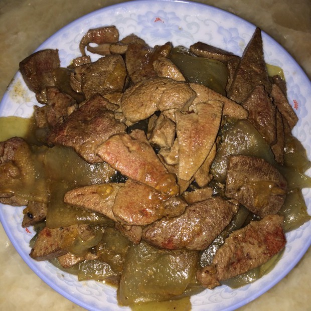 猪肝炒粉皮的做法