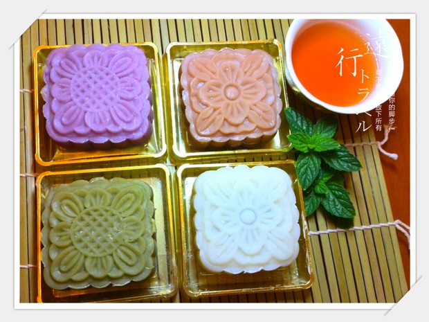 彩色冰皮月饼的做法