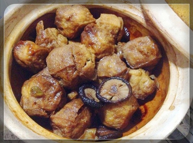 砂锅酿豆泡的做法