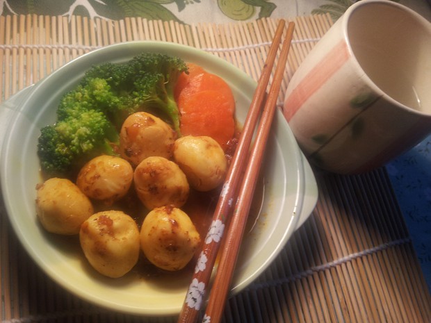 咖喱冻鹌鹑蛋的做法