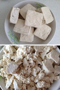 五味干炒臭豆腐的做法步骤2