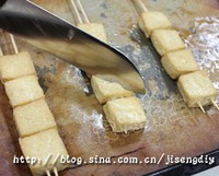 烤臭豆腐的做法步骤7