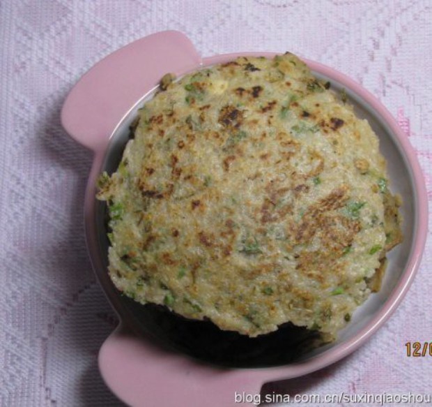 香椿芽豆渣饼的做法
