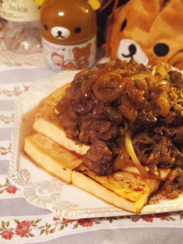 日式照烧牛肉豆腐的做法