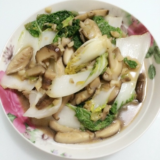 香菇黄芯菜的做法