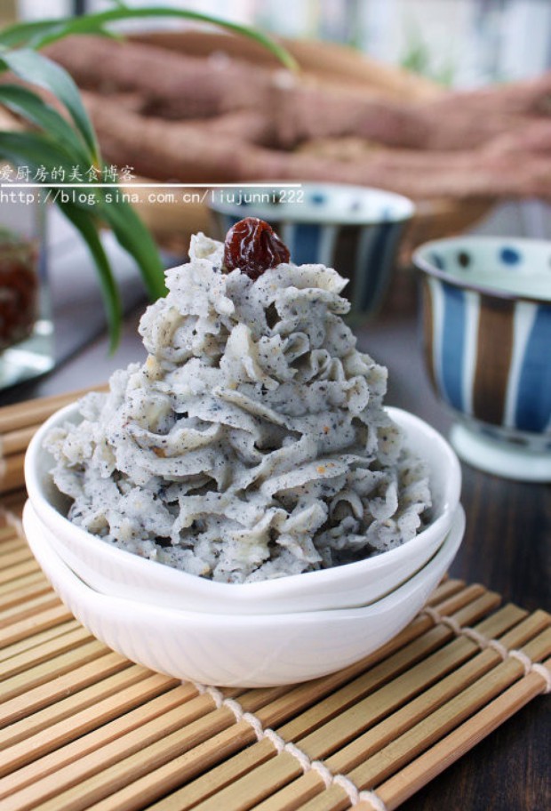 芝麻山药泥的做法