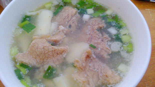山药肉羹汤的做法