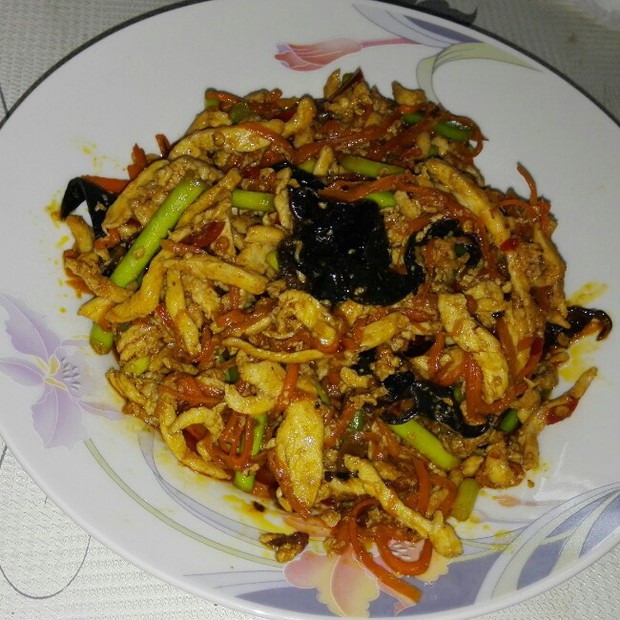 鱼香鸡丝的做法