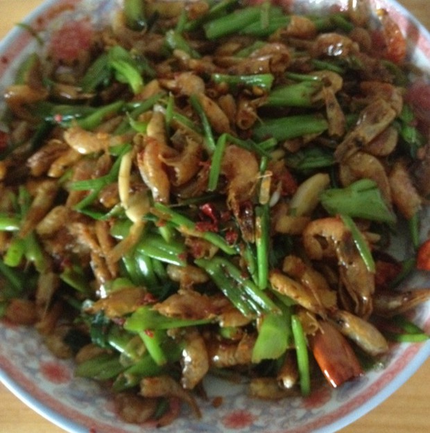 小炒虾米的做法