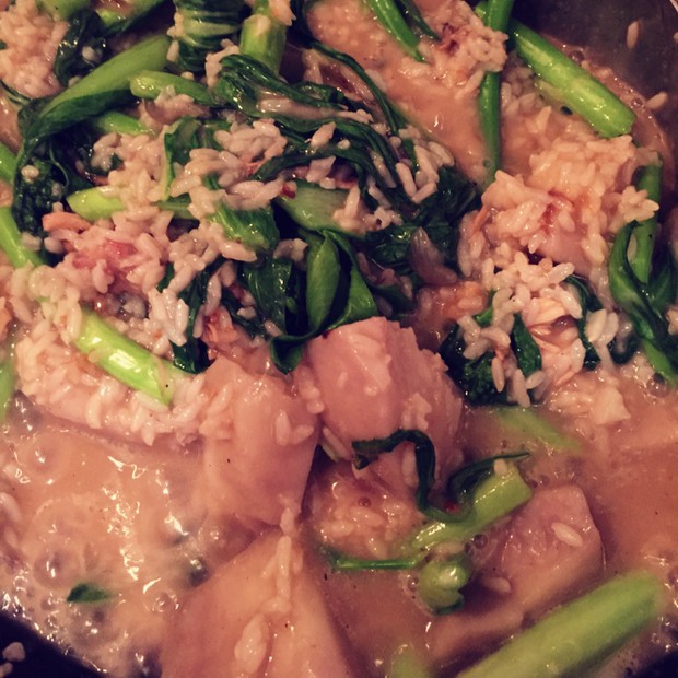芋头鸡丝饭的做法