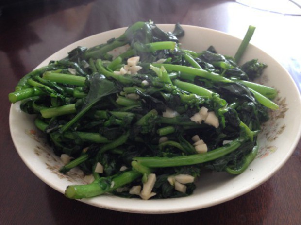 蒜香菜心的做法