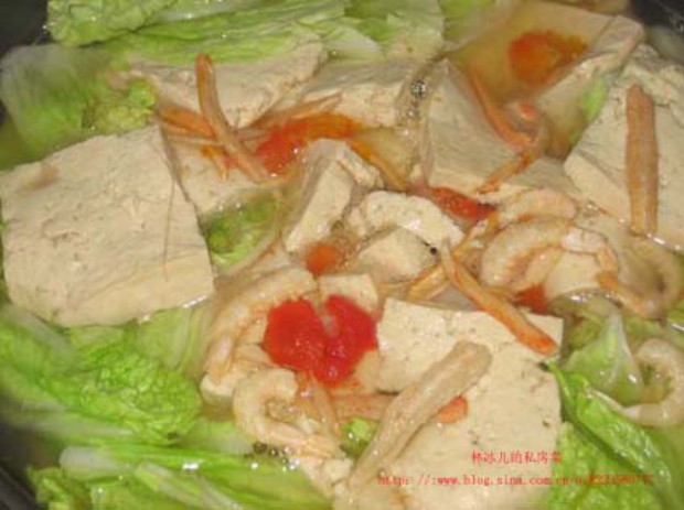 白菜炖豆腐的做法
