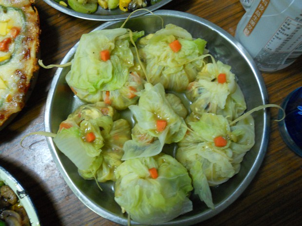 咖喱素菜包的做法