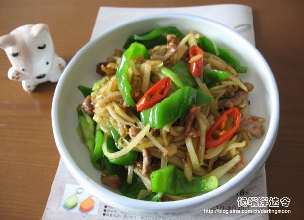 青椒土豆丝的做法