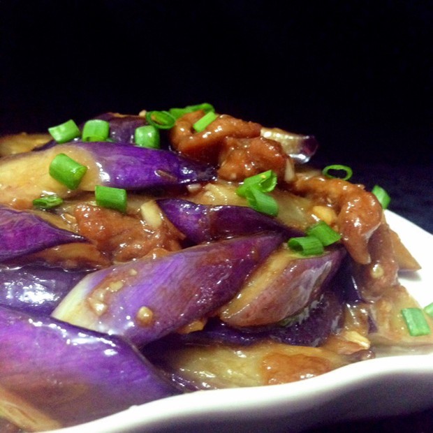 肉丝烧茄子的做法