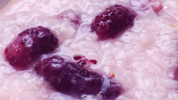 【圆满素食】甘润滋补丨桑葚粥的做法