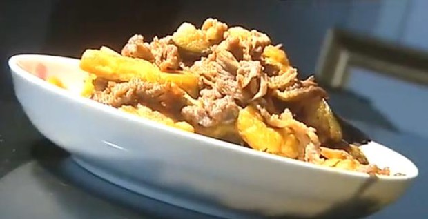 肥牛豆腐烧茄子的做法