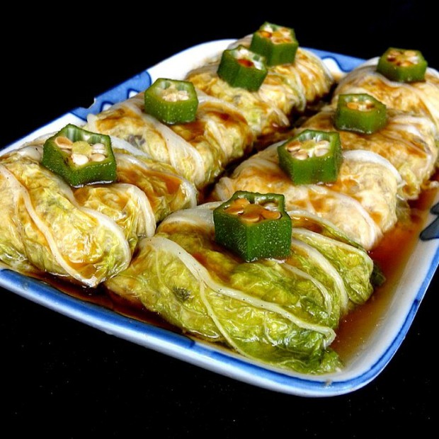 香菇肉末白菜卷(八岁儿童版)的做法