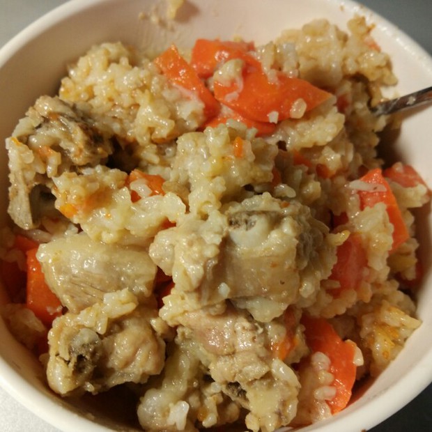 花椰菜胡萝卜排骨饭(电饭锅版哟)的做法