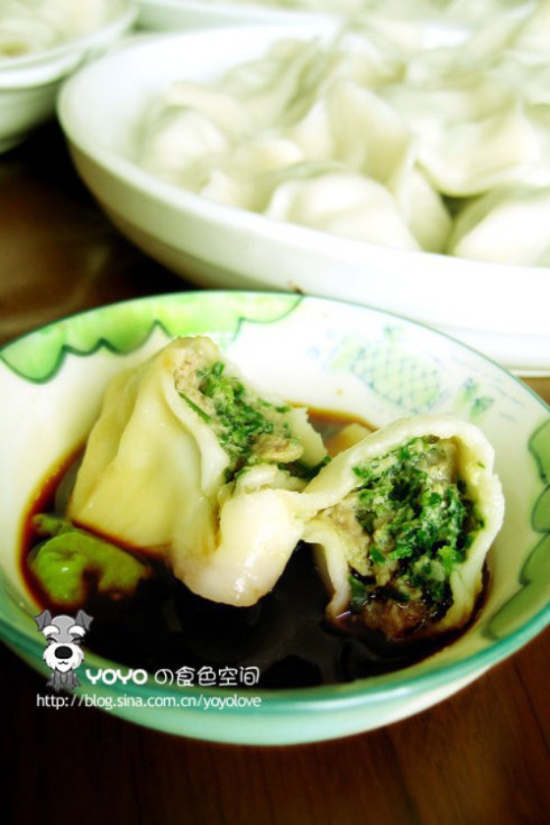 碱蓬菜水饺的做法