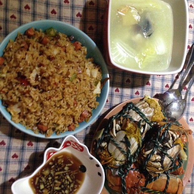 火腿白菜炒饭的做法