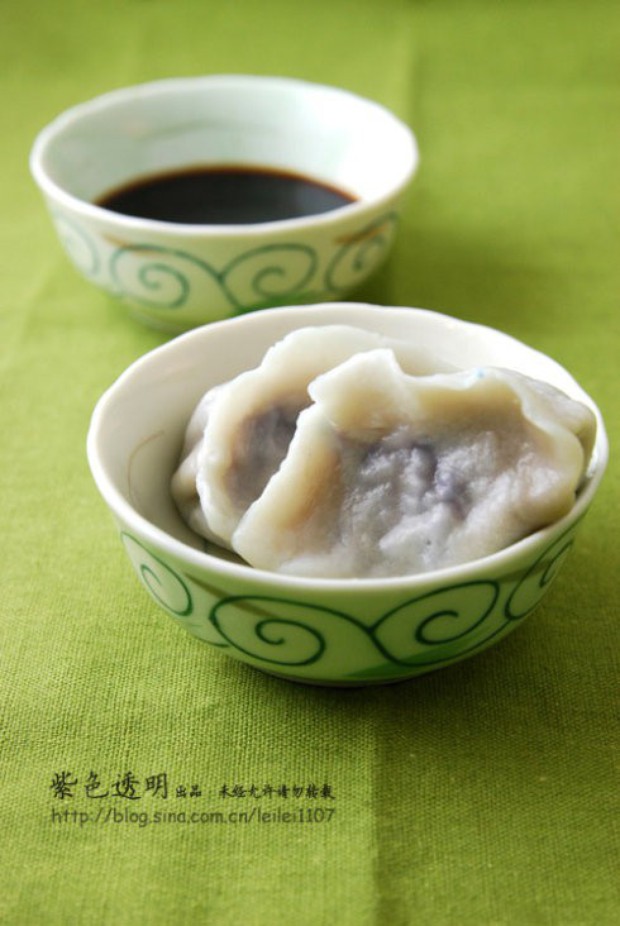 紫甘蓝水饺的做法