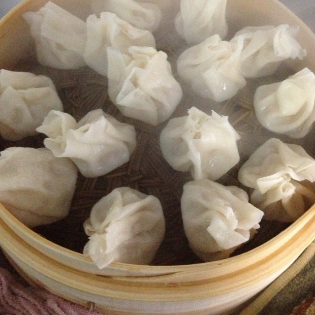 包肉的烧卖(家常版早餐)的做法