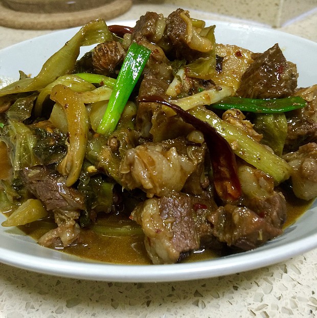 酸菜牛肉的做法